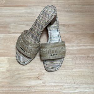 Christian Dior heeled slides